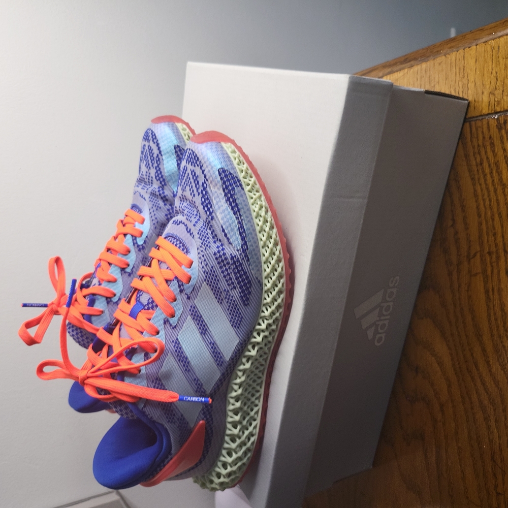 4D adidas sneakers,  blue and pink , in 7 women or 6 man.